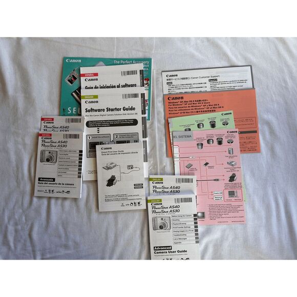 Canon PowerShot A540 & A530 User Guide/Manual Basic & Advanced - Picture 3 of 7